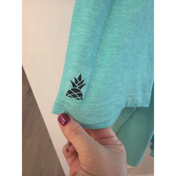 Chubbies Mens Aqua Short Sleeve Polo Shirt 2XL Polyester & Spandex Blend - Picture 3 of 5